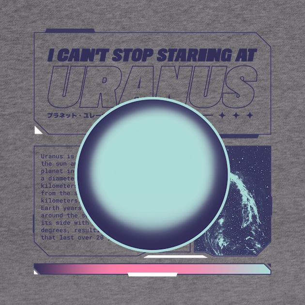 Funny I Can't Stop Staring at Uranus Graphic - Hilarious Cosmic Tee by TeeTrendz